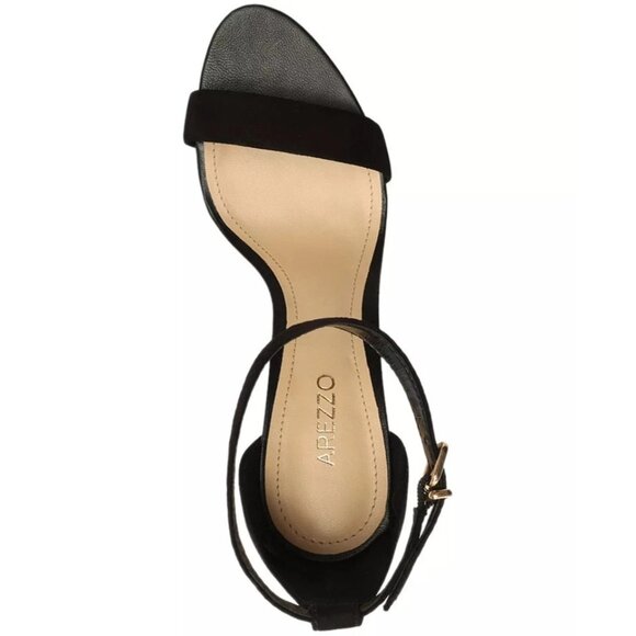 Arezzo Women's Isabelli High Stiletto Sandals - Black Nubuck - Picture 4 of 4